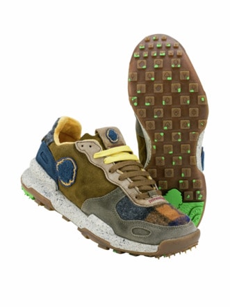 Recycled Sneaker Chacrona waldgrün Detail 1