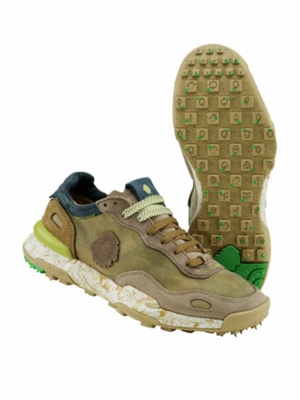 Recycled Sneaker terragrün Detail 1