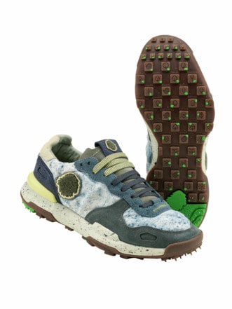 Recycled Sneaker Linen wolkenblau Detail 1