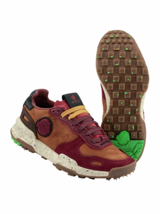 Recycled Sneaker Chacrona bordeaux Detail 1