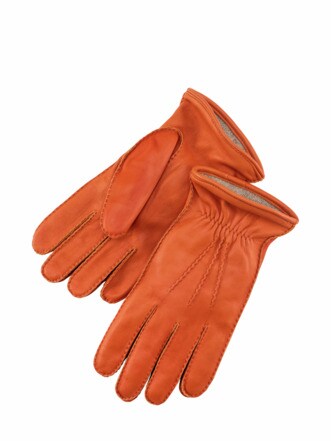 Arbeiter-Handschuh orange Detail 1