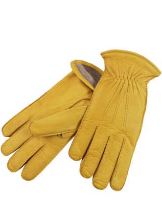 Arbeiter-Handschuh gelb Detail 1