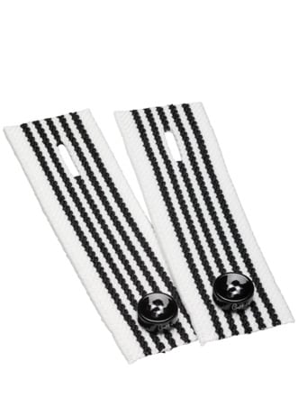 CuffUps Streifen schwarz/weiß Detail 1