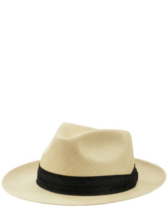 Panama-Brisa-Hut cremeweiß Detail 1