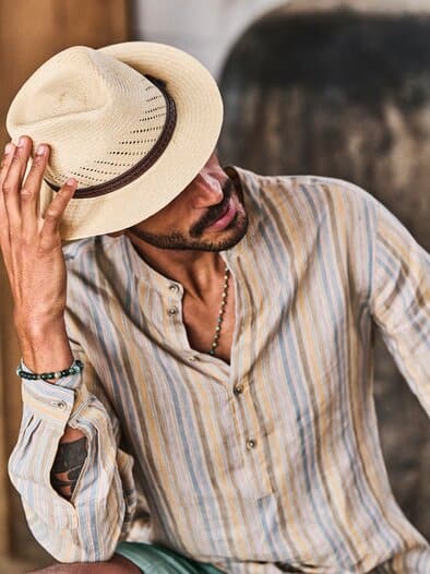 All-Inclusive-Hemd ozeanblau-sand