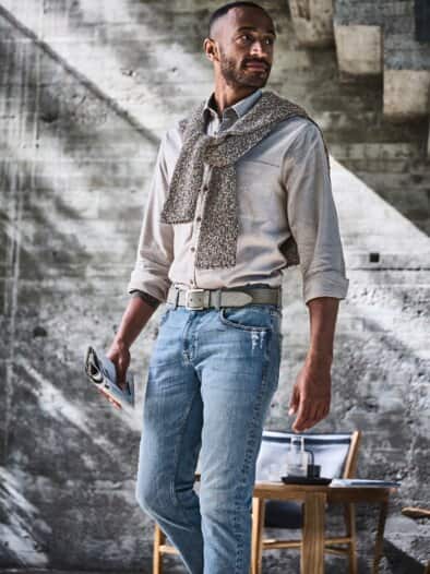 Bikulturelles Hemd landlordbeige