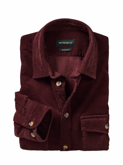 Cargo-Hemd bordeaux