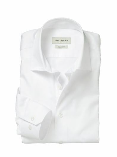 Satin-Hemd R.S.V.P. blanc