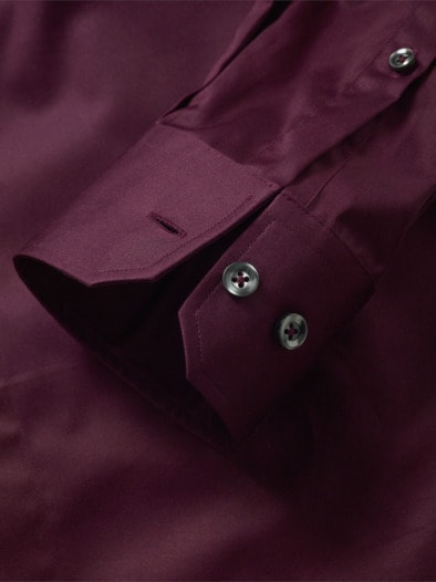 Satin-Hemd R.S.V.P. bordeaux
