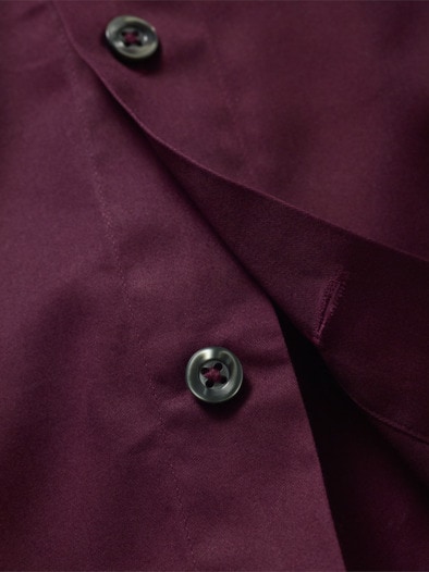 Satin-Hemd R.S.V.P. bordeaux