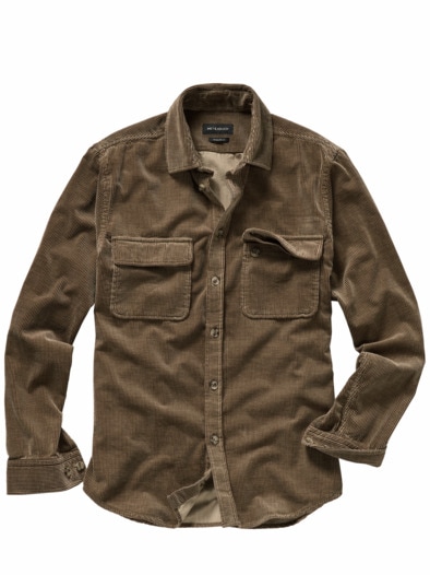 Workwear-Overshirt baumrinde