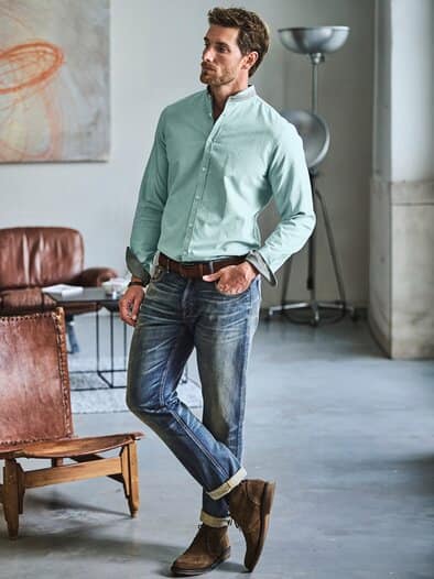 Protagonisten-Hemd amazonitgrün