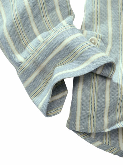 Gechilltes Streifenhemd denim/kupfer