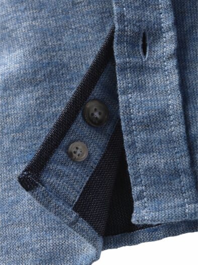 Melange-Hemd blau-melange