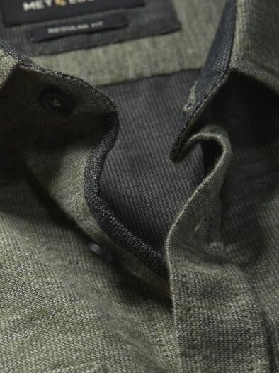 Melange-Hemd salbei-melange