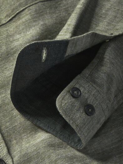 Melange-Hemd salbei-melange