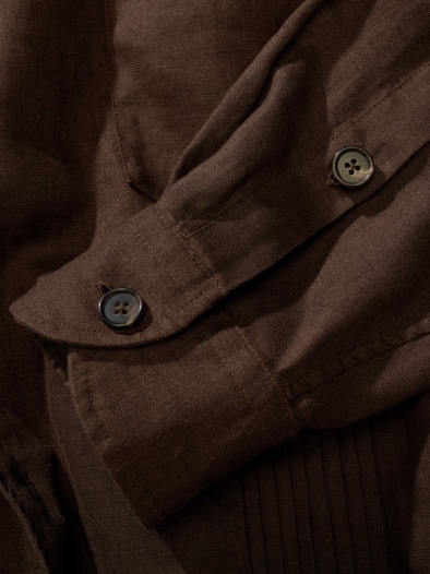 Guayabera-Overshirt tabakblatt
