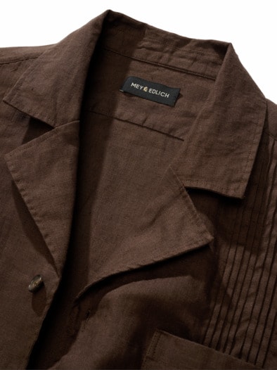 Guayabera-Overshirt tabakblatt