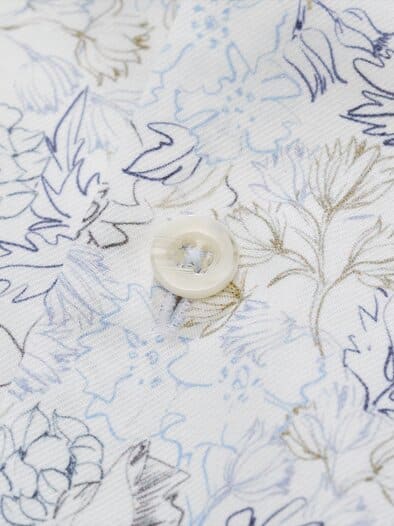 Sumi-e-Hemd blaublüten