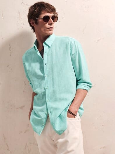Genussmoment-Hemd pistazieneis