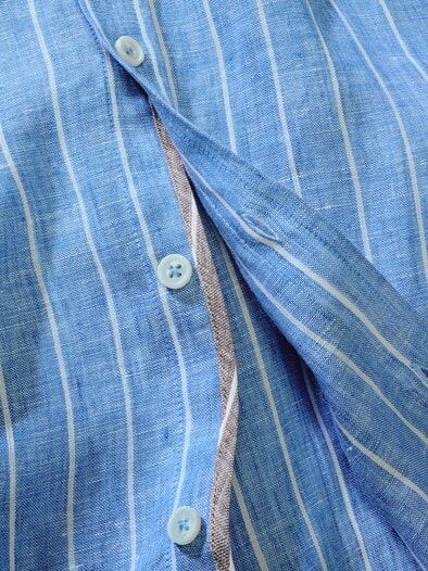 Trastevere-Leinenhemd denimblau