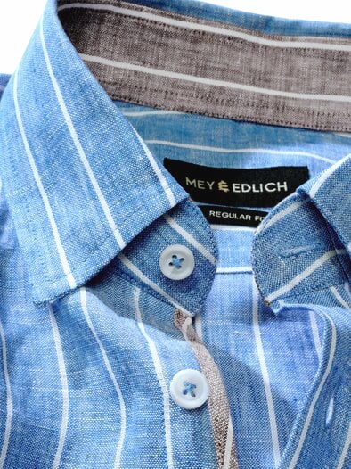 Trastevere-Leinenhemd denimblau