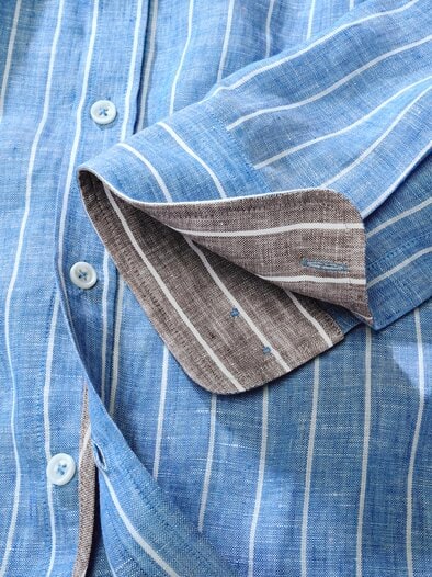 Trastevere-Leinenhemd denimblau