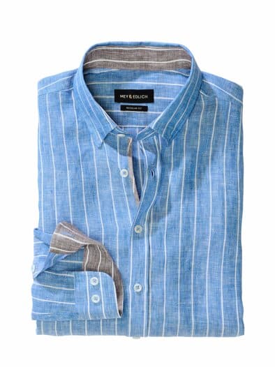 Trastevere-Leinenhemd denimblau