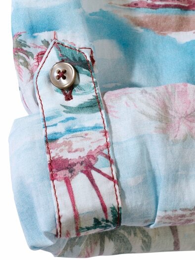 Lagunen-Hemd himmelblau