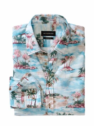 Lagunen-Hemd himmelblau