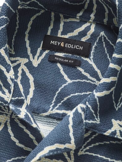 Stadtstrand-Blätterhemd resortblau