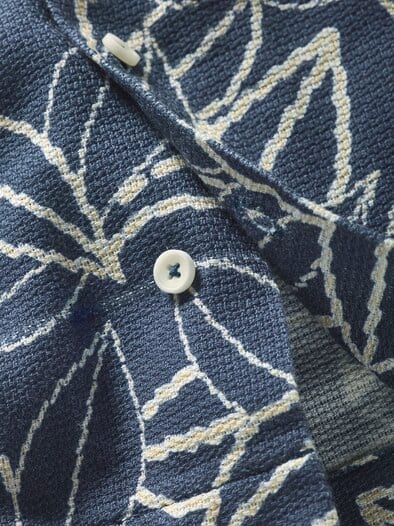 Stadtstrand-Blätterhemd resortblau