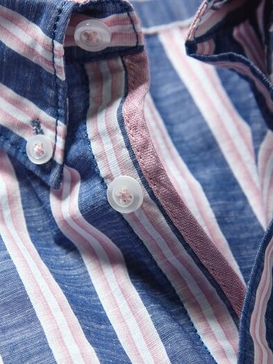 Ägäis-Hemd marine/rosa