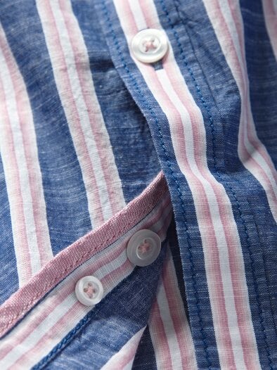 Ägäis-Hemd marine/rosa