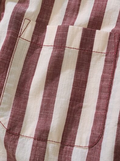 Statement-Streifenhemd pinotnoir/blanc