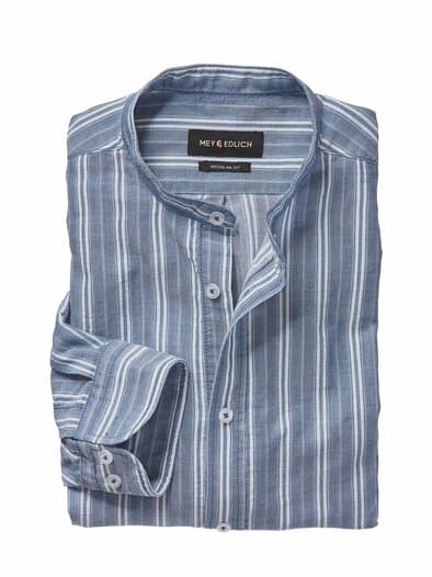 Atlantikpulsschlag-Hemd indigo