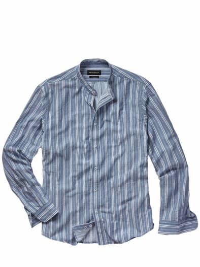 Atlantikpulsschlag-Hemd indigo