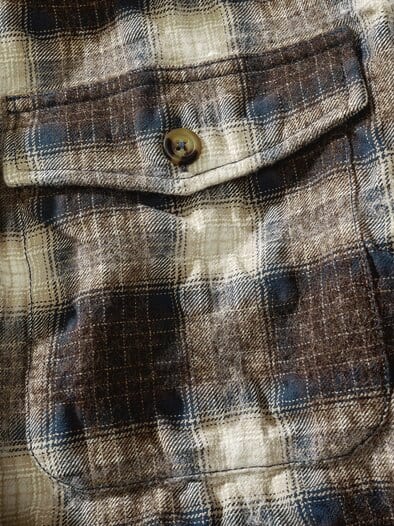Bitte-nicht-bügeln-Overshirt braunkaro