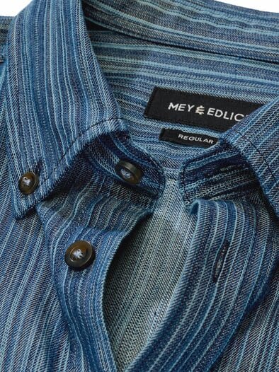 Strichcode-Jeanshemd denim
