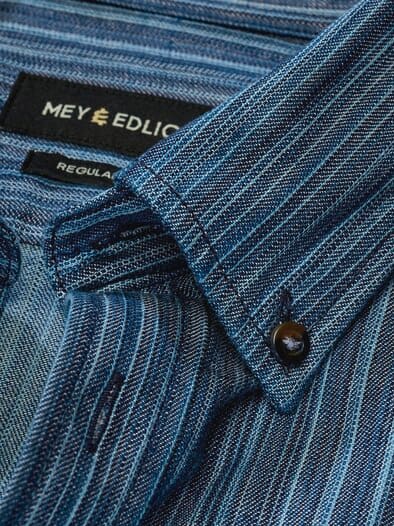 Strichcode-Jeanshemd denim