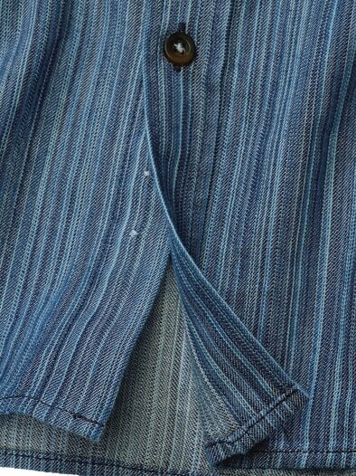 Strichcode-Jeanshemd denim