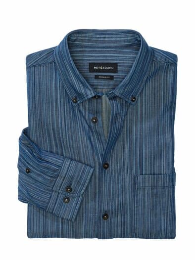 Strichcode-Jeanshemd denim