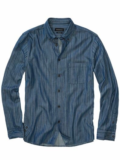 Strichcode-Jeanshemd denim