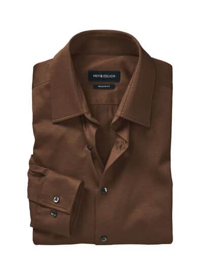Jersey-Hemd edelbraun