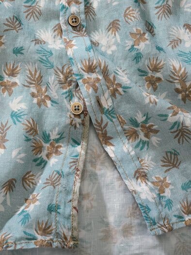 Palmira-Leinenhemd tropenblau