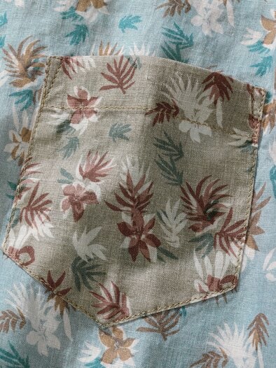 Palmira-Leinenhemd tropenblau