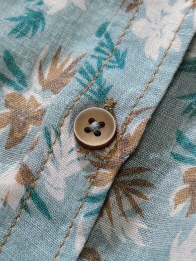 Palmira-Leinenhemd tropenblau