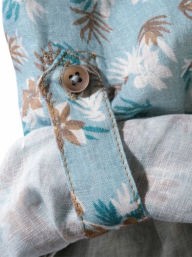 Palmira-Leinenhemd tropenblau