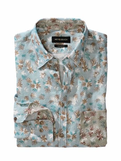 Palmira-Leinenhemd tropenblau