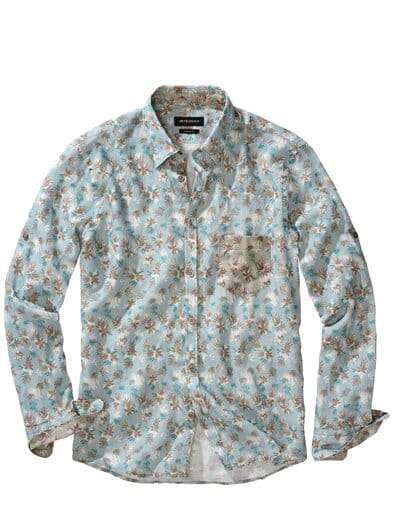 Palmira-Leinenhemd tropenblau